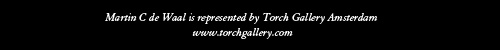 Martin C de Waal is represented by Torch Gallery Amsterdam